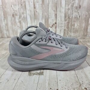 Brooks Adrenaline GTS 24 Womens 10.5 Grey Pink Running Shoes 1204261B019